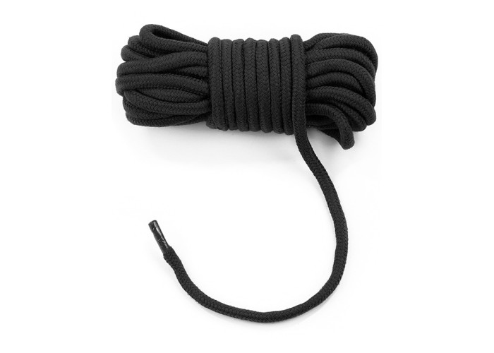 Верёвка Fetish Bondage Rope для бондажа и декоративной вязки, чёрная, 10 