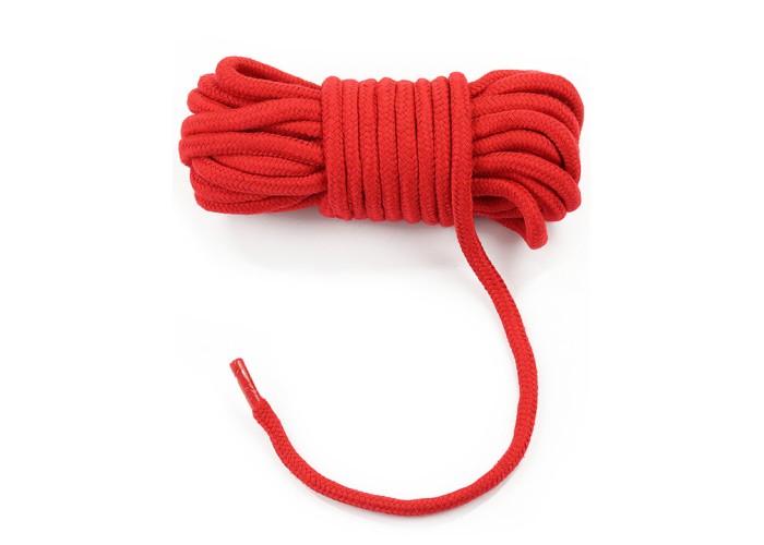 Верёвка Fetish Bondage Rope для бондажа и декоративной вязки красная, 10 
