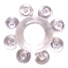 Эрекционное кольцо Rings Bubbles white, гель