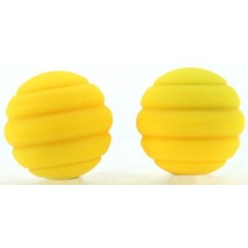 Вагинальные шарики Twistty, силикон, металл, желтые