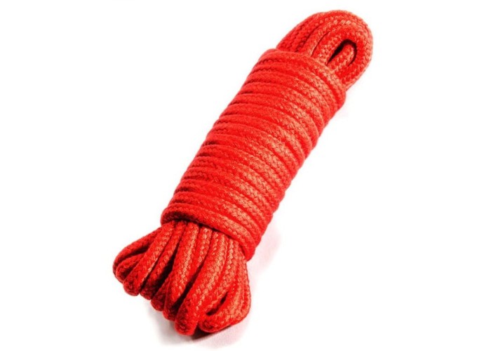 Веревка для бондажа и декоративной вязки красная
