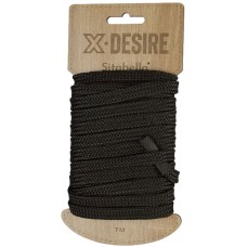 Верёвка для бондажа и декоративной вязки чёрная, 7 м 