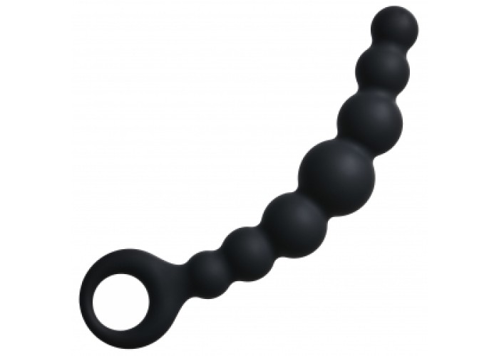 Анальная цепочка Flexible Wand Black, силикон