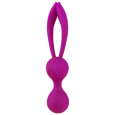 Шарики вагинальные Rabbit, сплошной силикон, розовые