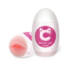 Мастурбатор яйцо Magic Cat Flame, розовый, силикон