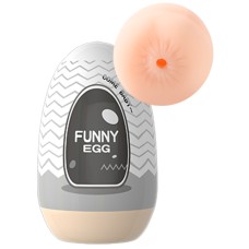 МАСТУРБАТОР-ЯЙЦО EROTICON FANNY EGG СЕРЫЙ, АНУС, НЕОСКИН