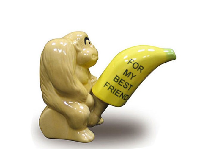 Сувенир Копилка Обезьяна с секс-бананом 